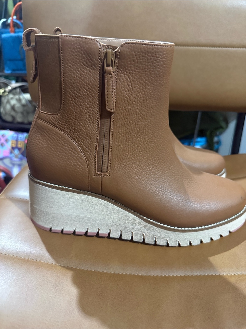 Cole Haan -Zerogrand City in Wedge Boots-in Waterproof Casual Style 10